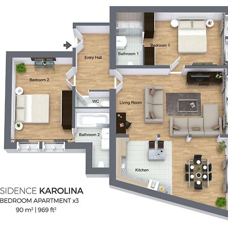 Residence Karolina Prága Szoba fotó